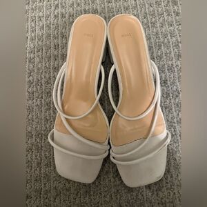 White Sandals Size 9